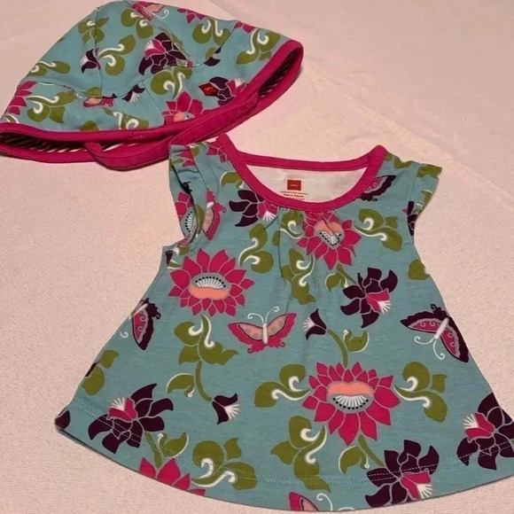 TEA infants Dress & Sunhat, Excellent Condition🌞 - Picture 1 of 4